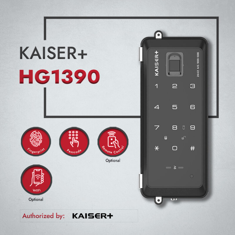 Kaiser+ HG1390 Glass Digital Lock