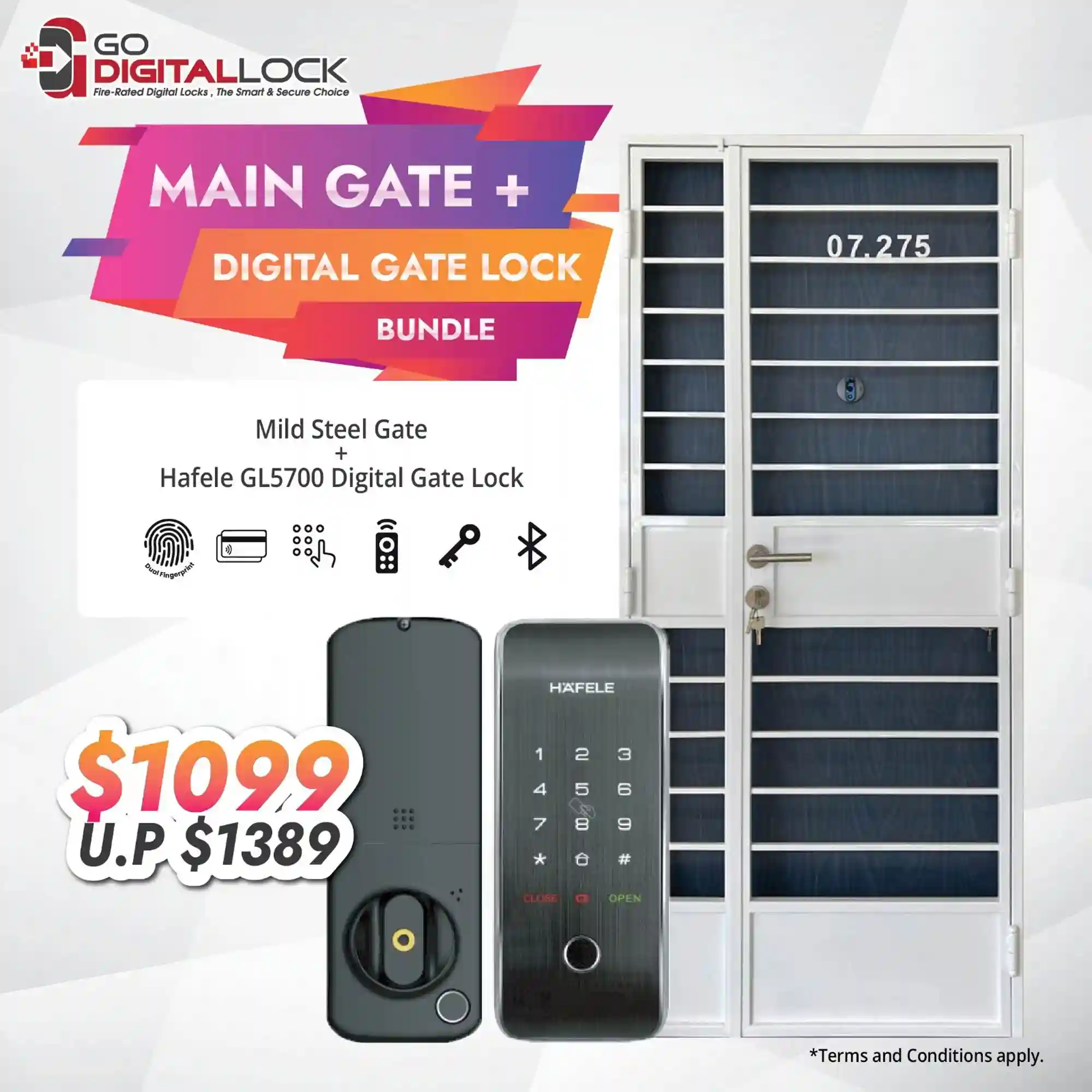 gate+ Hafele GL5700 gate lock