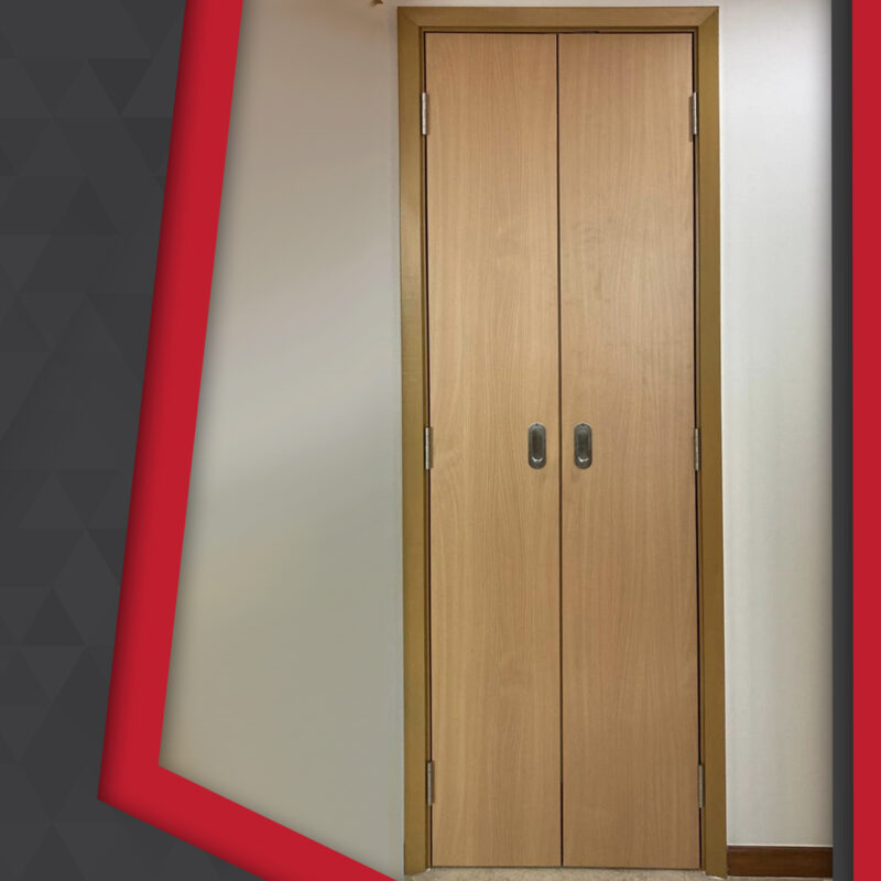 Wooden Double equal panel door