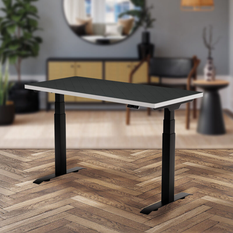 Pattern Design Sit Stand Height Adjustable Desk