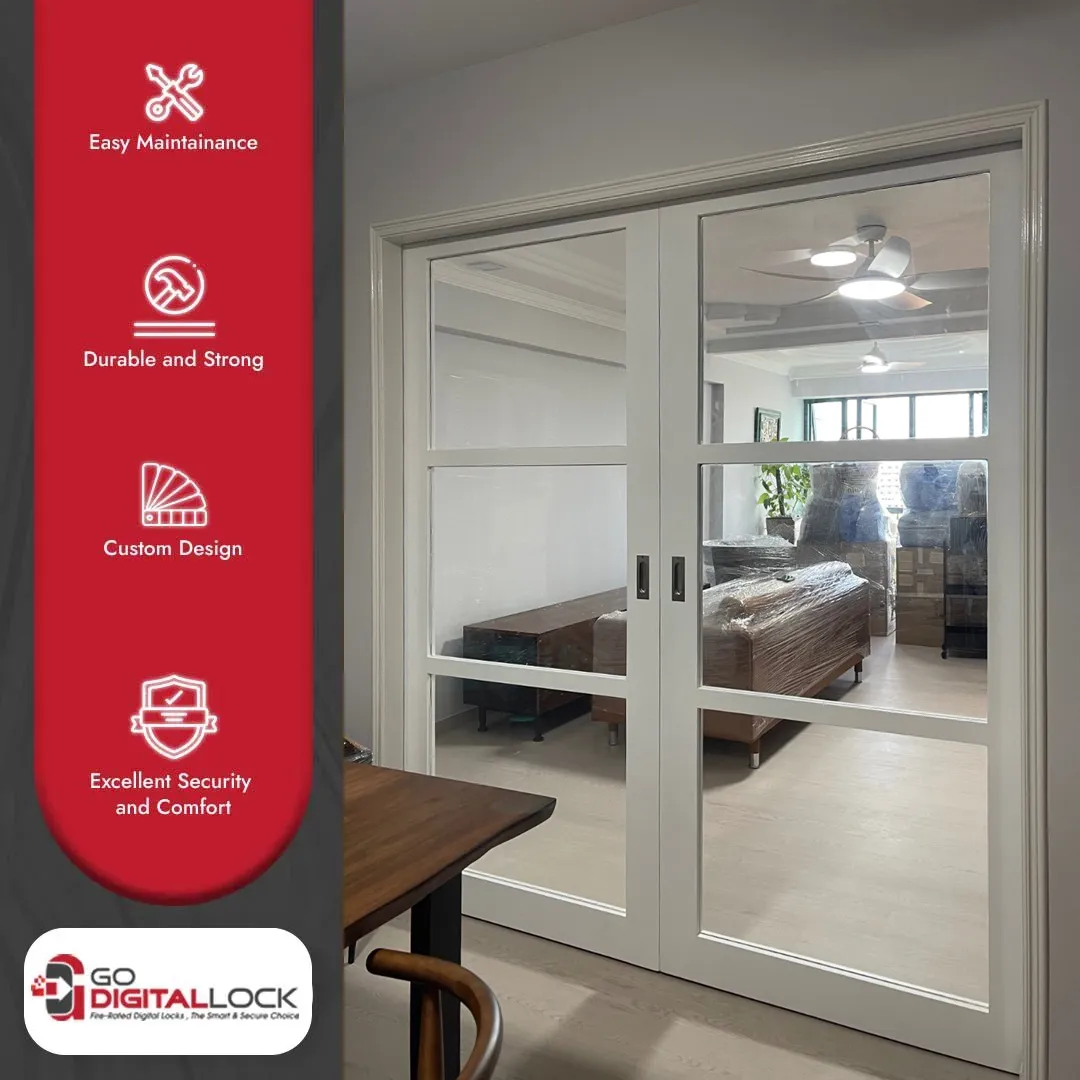 Sliding Door with Cleared Tempered Glass - Image 3