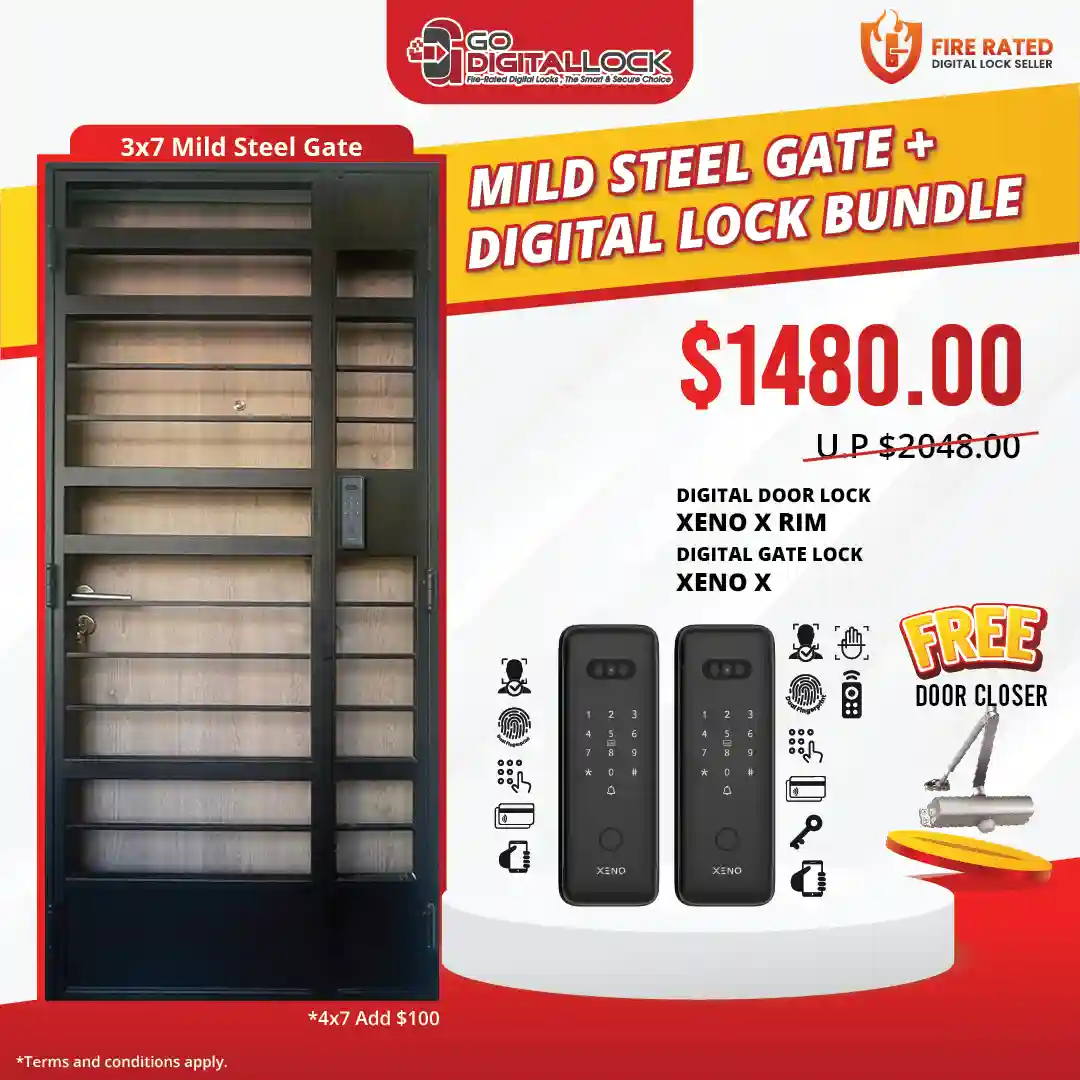 Gate + Digital Door Lock + Digital Gate Lock Bundle-12