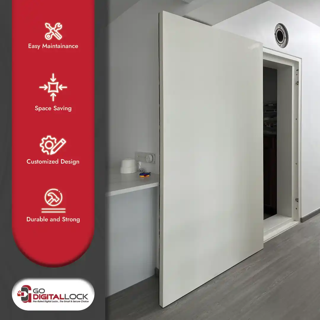 Ghost Trackless Sliding Door for Storeroom - Image 2